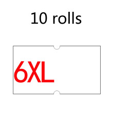 10 Rolls Price Tag Label Sticker Rolls for Pricing Label Gun Shop Price Gun Lab 6XL