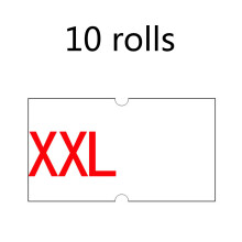 10 Roll Price Label Tag Single Row Label Sticker White Retail for Shop Price Gun XXL