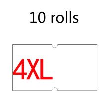 10 Label Price Tag Rolls for Pricing Gun Red Green White for w/ Double Red Lines 4XL