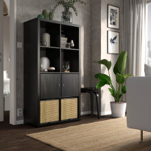 IKEA KALLAX 8 Cube Shelving Unit with Doors 77x147