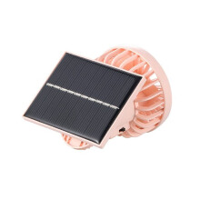 Solar Powered Clip Fan with Adjustable Angle for Hat, Desk, Camping, Hiking, Travel Portable Personal Cooling Fan B