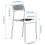IKEA SANDSBERG Dining Chair-Black 4