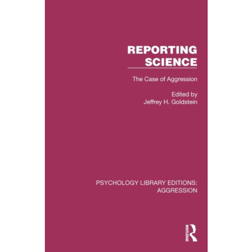 Reporting Science The Case of Aggression Paperback Book