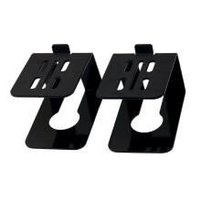 Metal Desktop Speaker Stand Pair for Small Desk Speakers, Desk Use Black