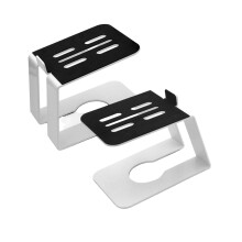 5 Degree Desk Speaker Stand Pair for Small Speakers, Studio Use White