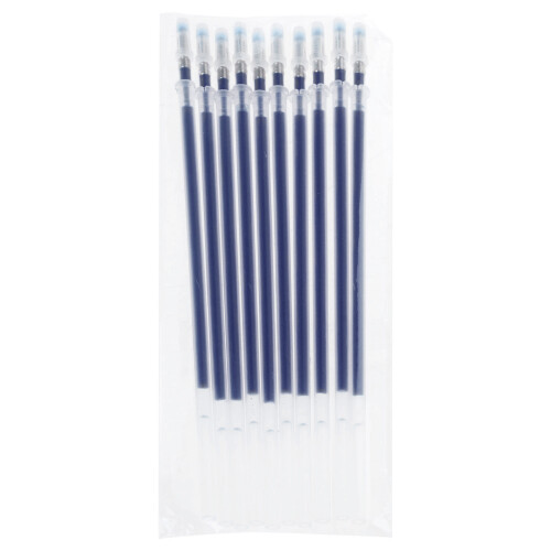 10Pcs Gel Inks Pen Refills 0.5mm Fine Point Gel Refills Replacement blue
