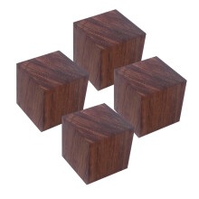 Industrial Wood Speaker Stand Square Speaker Stand Simple Install for Player 4Pcs