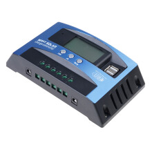 Solar Panel Intelligent Regulator with Dual USB Port LCD Display for Batteries 50A