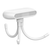Portable Handheld 4 Speed Stroller Fan Personal Desk Fan Cooler Flexible Tripod White
