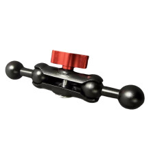 17mm to 17mm Mount Connecting Rod with Center Lock for Device Holders Red Color