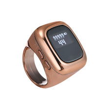 Digital Display Finger Counter 5-digit Count Function OLED for Easy Counting Gold 18mm