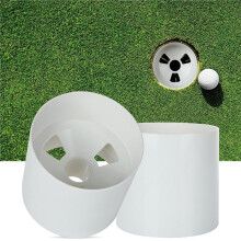 6 Stück Kunststoff-Golflochbecher für das Training im Garten, 4 Zoll Tiefe, Passend für USGA LPGA