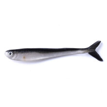 2X Black White Bionic Small Fish Silicone Soft Fishing Lure Soft Lure Artificial Bait Loach Fake Bait 8cm 2G Fish Lures