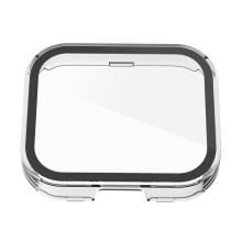 Clear PC Case Full Coverage with Screen Protector Watch Cover for Watch Flow Clear