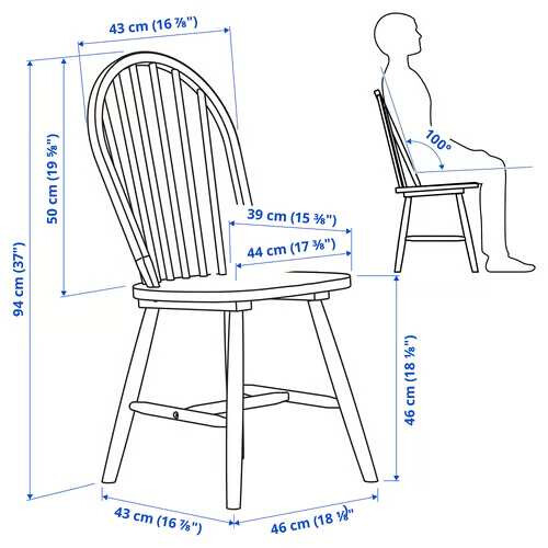 IKEA SKOGSTA Solid Acacia Dining Chair 2