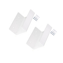 Small Speaker Wall Shelf Set of 2 in Acrylic Speaker Bracket for Bedroom Wall White