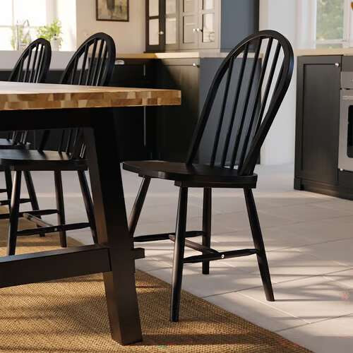 IKEA SKOGSTA Black Dining Chair 2