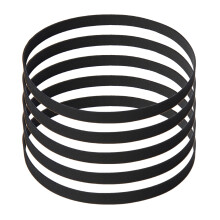 47-150mm Turntable Folded Rubber Belt 5mm for Recorder Cassette Tape Fold in half 120mm