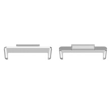 Durable Bracelet Strap Connector for Huawei Watch Fit 2 Smartwatch Band Adapter Silver