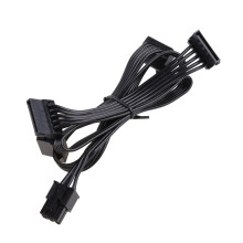 6Pin To Mainboard Hard Disk 4 Port Sata Power Sockets Cable for G1G2G3 85CM