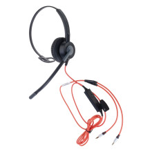CF71 Monaural Earphone Headset with Microphone Noise Canceling for Call Center MP