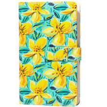 3inch Photo Album Business Card Book Holder with 96 Pockets Photo Album Flower