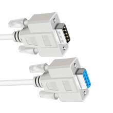 RS232 Port Transfer Cable with 9 Pin Wire and White Housing Form 3m Business to female