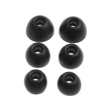 1 Set Ear Plugs Anti-Slip Earbuds Breathable Ear Tips for Studio Buds/Fit Pro Black