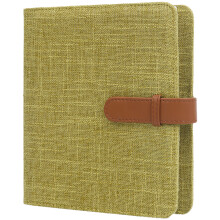 3inch Photo Album Business Card Book Holder with 288 Pockets Cloth Hardcover Green