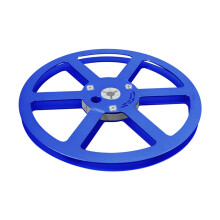7inch Open Roll Cassettes Aluminum Disc Opening Machine Components Blue