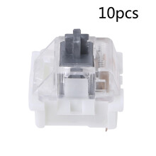 10/110PCS for  RGB Gaming Switches Linear Tactile Switch 3Pin Dustproof Silver 10