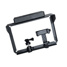 Heavy Duty Metal Phone Holder For Fence With Shade And Power Slot