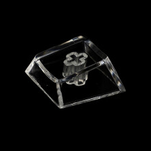 Durable PC Keycaps for Office and Gaming Keyboards for Gamers, White transparent R1
