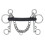 (5in, Black/Silver) Shires Hard Rubber Horse Pelham Bit 1