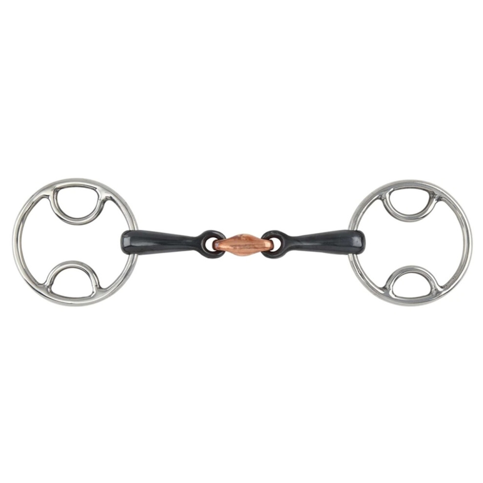 Photos - Equestrianism  Shires Bevelled Sweet Iron Horse Bit(5.5in, Black)