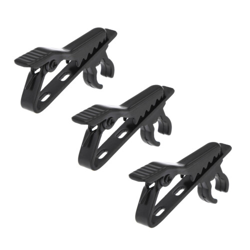 Universal Mic Metal Clip Protable Lavalier Microphone Clip Lapel / Collar Clamp 3