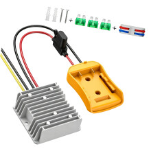 12V Power Bucking Converters Step Down Adapter with Three-Wire Leads for DIY Power 12V20A