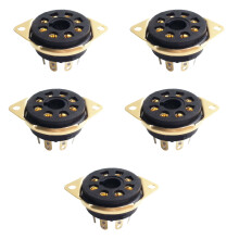 5pcs 8-Pin Vacuum Tube Socket Suitable for Preamps,Amplifiers GZS8-B1/GZS8-B1-G GZS8 B1 G