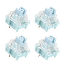 10/4PCS Mechanical Gaming Keyboard Switches 3pin TTC Silent Bluish White Switch 4