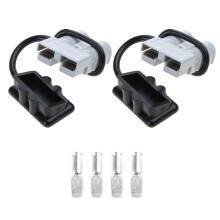 Connecting Charging Accessory Durable Battery Trailer 50A 600V Gray Black dust cover