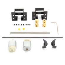 Motors RC Boat Parts Drive Set 130 Motor+Motor +Copper Coupling+15CM Shaft+Propellers Kit