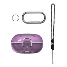 Shockproof Cover for Buds Pro/Live/2/2 Pro Case Dustproof Sleeve Transparent purple