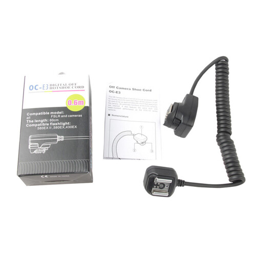 OC-E3  Flashes Extension Cord for 580EXⅡ/580EX/430EX Wireless Synchronization