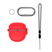 Durable Headset Silicone Storage Case for Earbuds II Housing Anti-scratch Sleeve Red