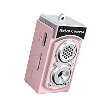 Portable Mini Camera with Display Screen for Daily Photo and Video Use Pink