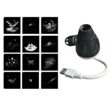 2-in-1 Starrys Projector Night Light 360 Adjustable Plug & Star Projector for Bedroom Car A