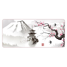Large Gaming Mouse Pad 31.50x11.81" Full Desk Art Style Plum Blossom Mousepad A