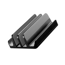 Adjustable AntiSlip Aluminum Stand for Stable Laptop Tablet Support Cooling Black