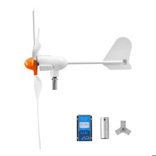 Kit Générateur Éolien 24 V 1200 W-Duoku-avec Contrôleur Hybride Éolien-Solaire, Adapté aux Camping-Cars, Bateaux, Maisons et Fermes