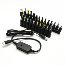 USB Power Line UsbC Type-C 5V to 5V9V12V15V20V Converter to DC5.5x2.1mm Line 34 adapters